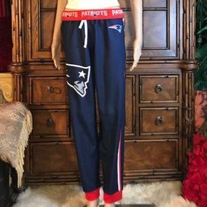 NFL New England Patriots Navy Red Dual Flipover Waist Jogger